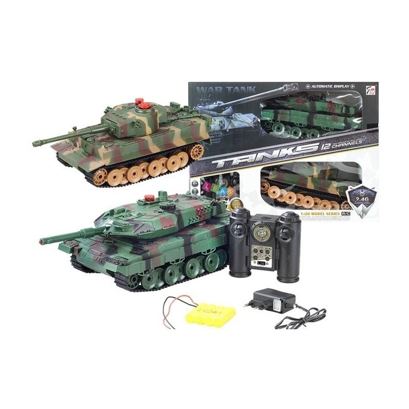 RC Infrared Tank Set With Charger Realistic Sounds