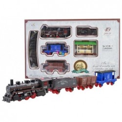 Battery Operated Realistic Train Set  49pcs