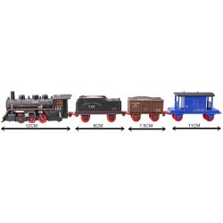 Battery Operated Realistic Train Set  49pcs