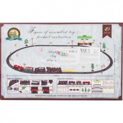 Battery Operated Realistic Train Set  49pcs