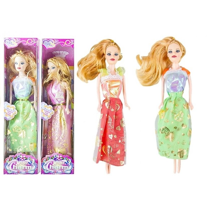 A Doll Like Barbie Long Hair Random Dress Colour 29cm Long Doll