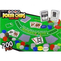 Poker Play Set 200 Chips...