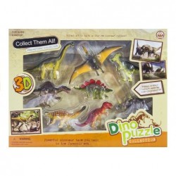 Dino Dinosaur 3D Puzzle Set 8 Animals Prehistoric Collection