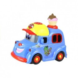 Battery Operated Vehicle Bubble Ice Cream Car Lights Sounds Bump & Go Action