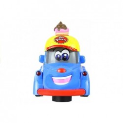 Battery Operated Vehicle Bubble Ice Cream Car Lights Sounds Bump & Go Action