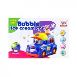 Battery Operated Vehicle Bubble Ice Cream Car Lights Sounds Bump & Go Action