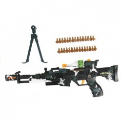 Battery Operated Kids Toy Machine Gun Lights Sounds