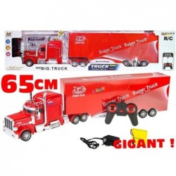 R/C Lorry Vehicle Big Red Truck  Remote Control Lights Sounds  65cm Long