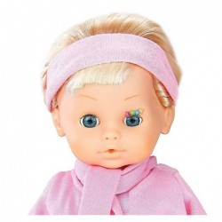 A cute baby doll with hair accessories hair braider