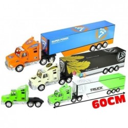 Massive Truck With Detachable Trailer Semitrailer Big 1:32 Realistic 3 Colours