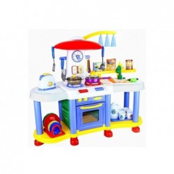 Realistic Roleplay Kitchen Set With A  Working Tap With Water 30 PCS