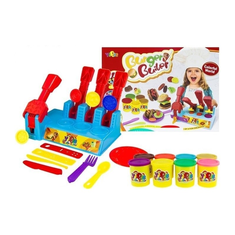 Burger Builder Colour Clay Dough Set