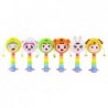 Chinese Zodiac Rattle Drum 12 Types Smiling Faces Colourful Toy