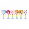 Chinese Zodiac Rattle Drum 12 Types Smiling Faces Colourful Toy