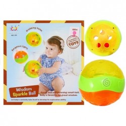 Wisdom Sparkle Ball Crawling Grabbing Baby Toy Crawl & Learn Lights Sounds