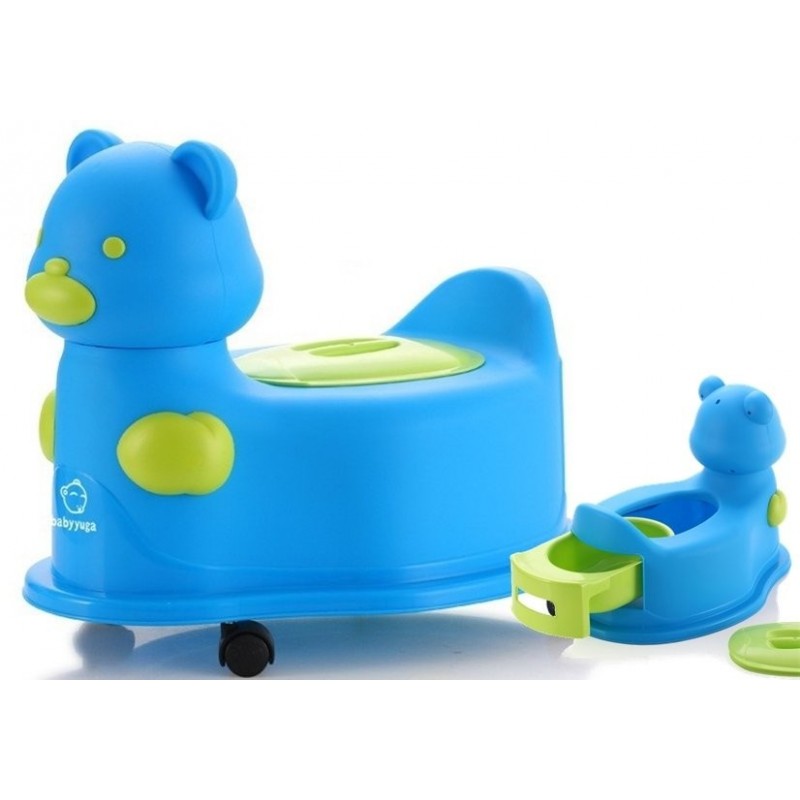 2 in 1 Potty & Ride On 3 Colours To Choose From Funny Kids Toilet Easy To Clean