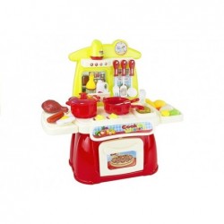 23 pcs Kitchen Set 2 Colours Red & Pink - Cook Happy Set