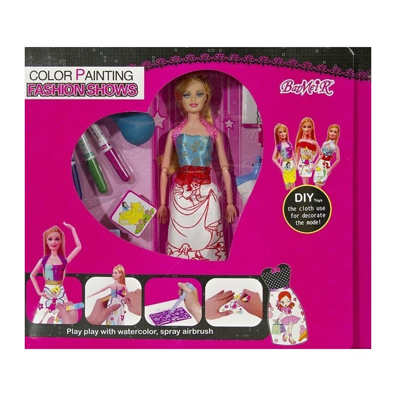 Colour Me Doll With Accessories