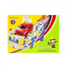 RAPID TRANSIT Racing Track Battery Operated Car Bridge Lights Sounds