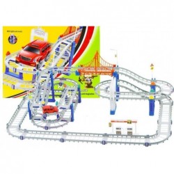 RAPID TRANSIT Racing Track Battery Operated Car Bridge Lights Sounds