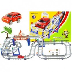 Battery Operated Racing Rapid Transit Track Lights Sounds 2 Levels