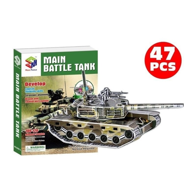 3D Jigsaw Puzzle Tank