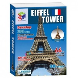 3D Jigsaw Puzzle - 66 pcs Eiffel Tower