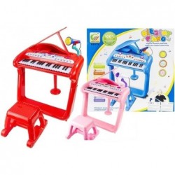 Kids Childrens Music Instrument Piano 2 Colours Stool Microphone