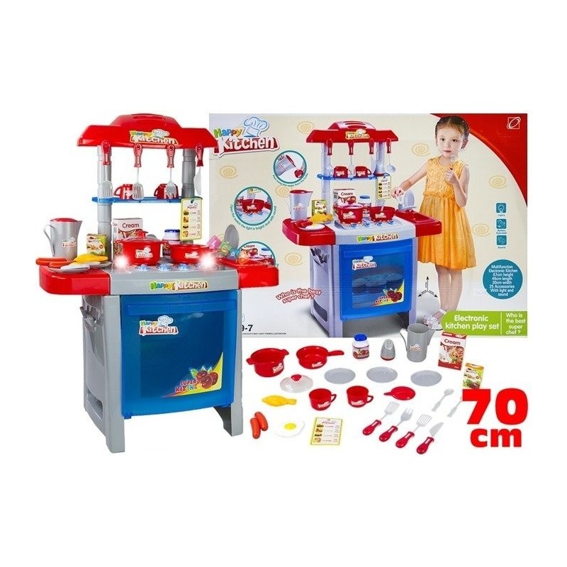 Happy Kitchen Role Play Set - Lights Sounds Accessories