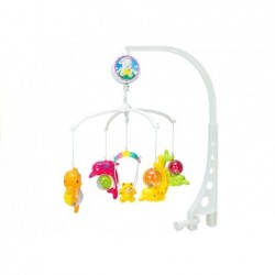 Baby Musical Mobile Crib Cot Hanger Dolphin Wind Up Carousel With Night lamp