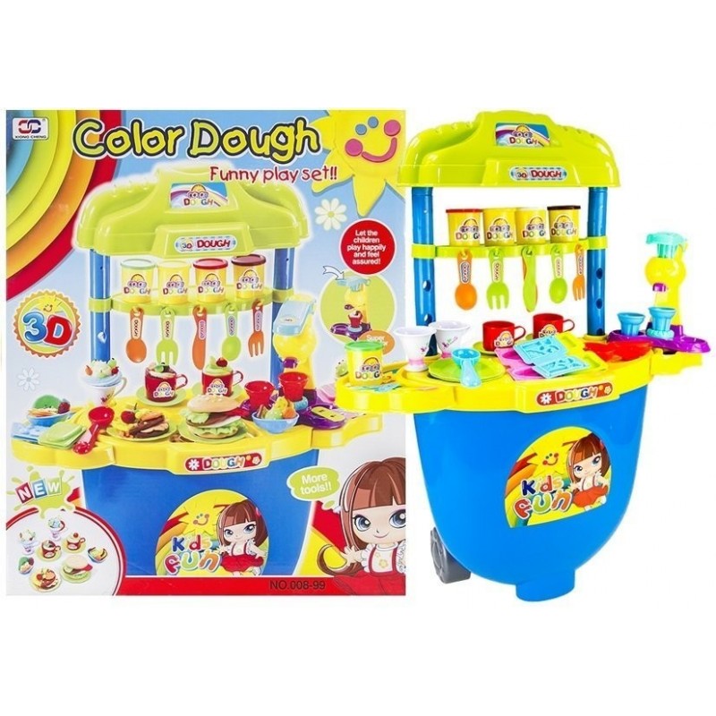 Big Kitchen Set With Dough Accessories 5 Colours