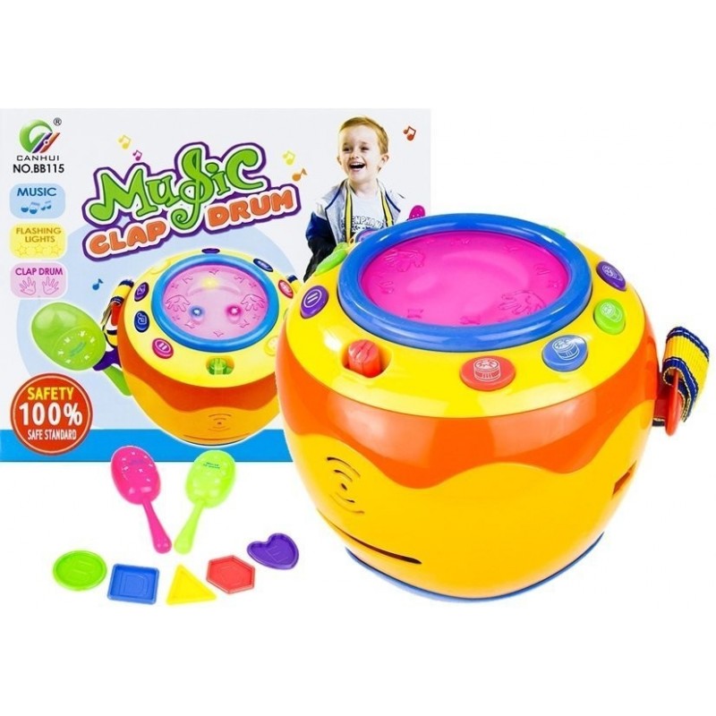 Music Clap Drum With A Pair Of Maracas Lights Sounds