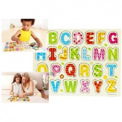 Kids Wooden Alphabet Puzzle Learning Letters Puzzle Board ABC