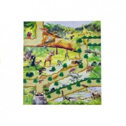 Baby Child Soft Mat Rug Carpet Dinosaur Figures Included 70x80cm