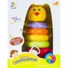 Pull Along Baby Toddler Toy Stacking Rings Pyramid Stacker Colourful Bear