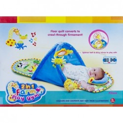 Baby Newborn Educational Rug Carpet Mirror Quilt Mat 124 cm Play Gym