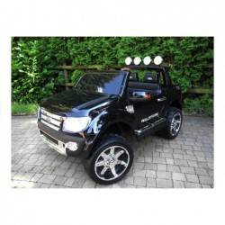 Ford Ranger Black - Electric Ride On Car 2,4G RC EVA Wheels Leather Seat