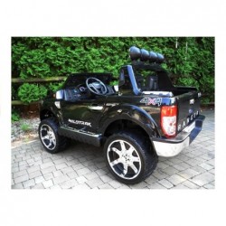 Ford Ranger Black - Electric Ride On Car 2,4G RC EVA Wheels Leather Seat