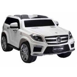 Mercedes GL63 Licensed Electric Ride On Car White R/C Charger 2x45W 12V MP3