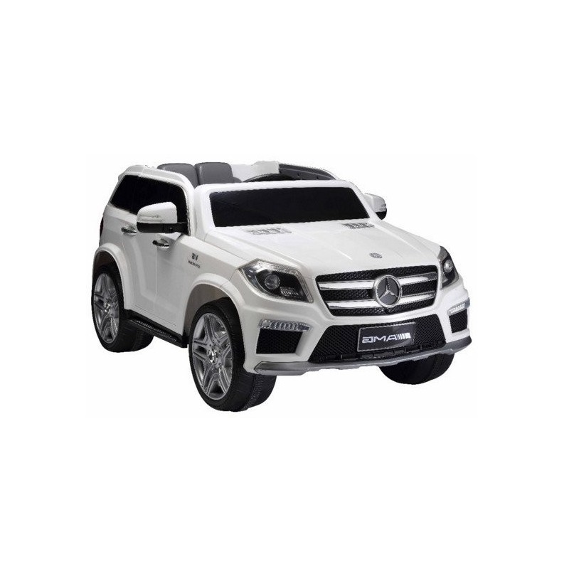 Mercedes GL63 Licensed Electric Ride On Car White R/C Charger 2x45W 12V MP3