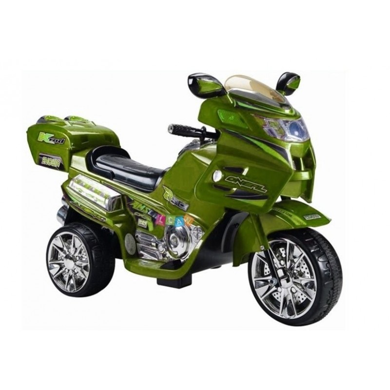 FL219 Motorcycle Green - Electric Ride On Motorbike