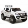 Ford Ranger White - Electric Ride On Car 2x45W 2,4G RC EVA Wheels Leather Seat