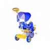 Toddler Tricycle, Trike - with sounds, parent handle, blue duck