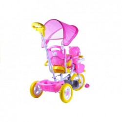 Baby Toddler Child Tricycle Trike Scooter With Sounds Parent Handle Awning