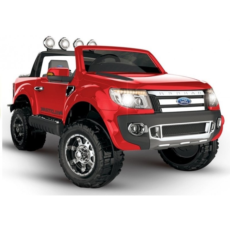 Ford Ranger Red Painting - Electric Ride On Car 2,4G RC EVA Wheels Leather Seat