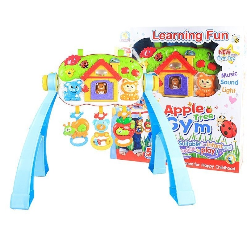 Educational Learning Table Panel with Rattles 5in1