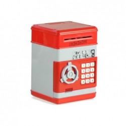 ATM Cash Machine - Red Moneybox for Children - Learn to Save Money