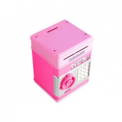 ATM Cash Machine - Pink Moneybox for Children - Learn to Save Money