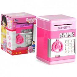 ATM Cash Machine - Pink Moneybox for Children - Learn to Save Money