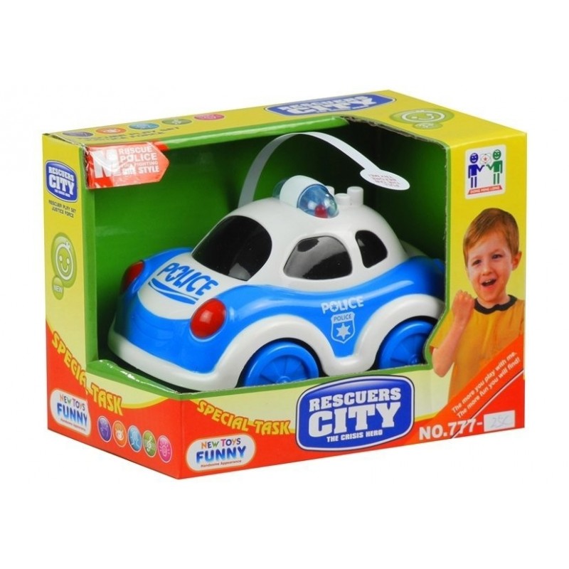 Police Car - Battery Powered Toy with Sounds & Lights